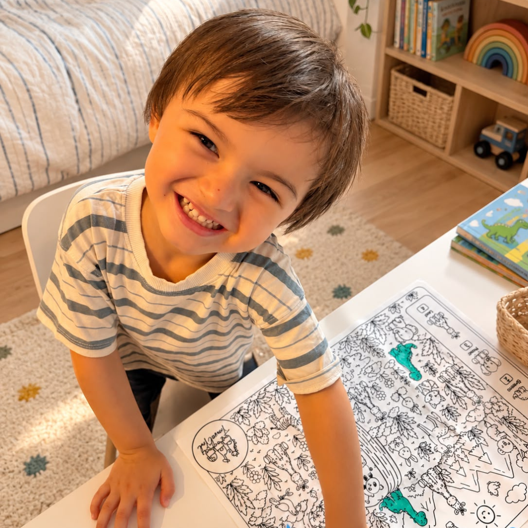 Reusable Coloring Playmat