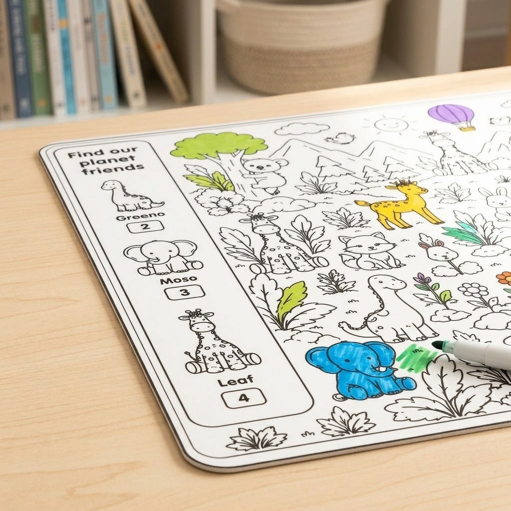 Reusable Coloring Playmat