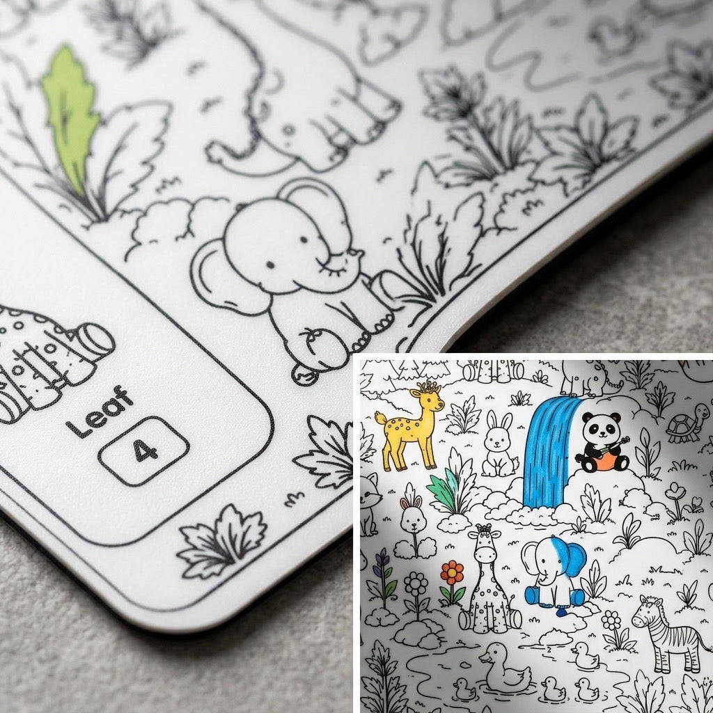 Reusable Coloring Playmat