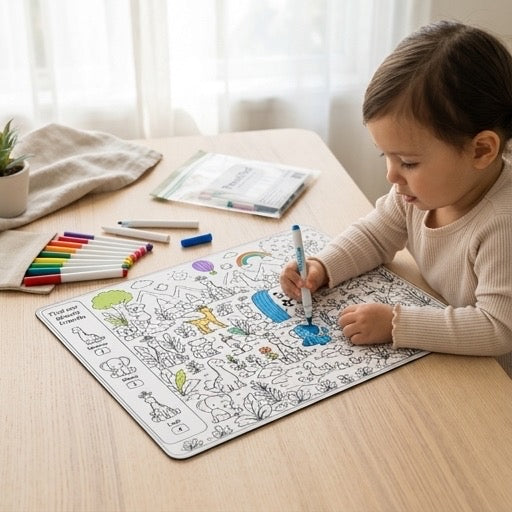 Reusable Coloring Playmat