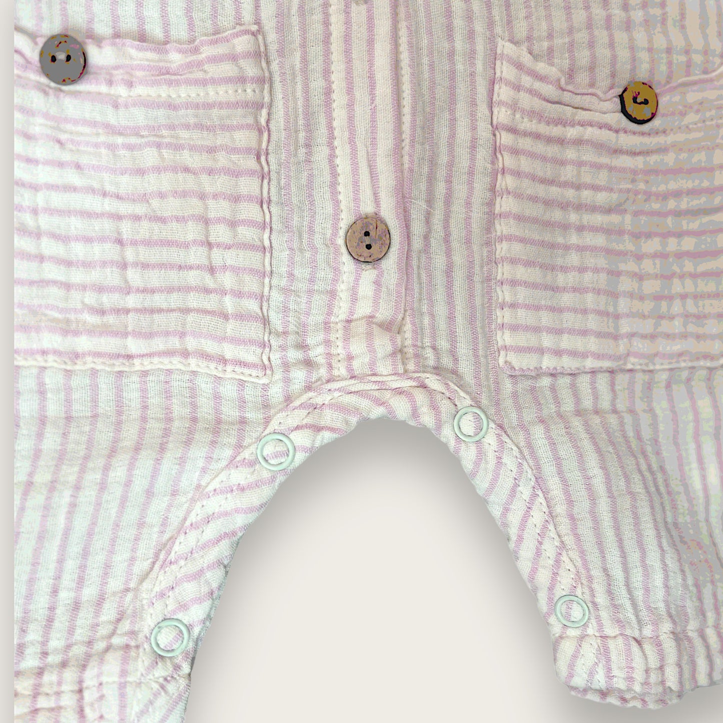 Short Sleeve Pink Stripped